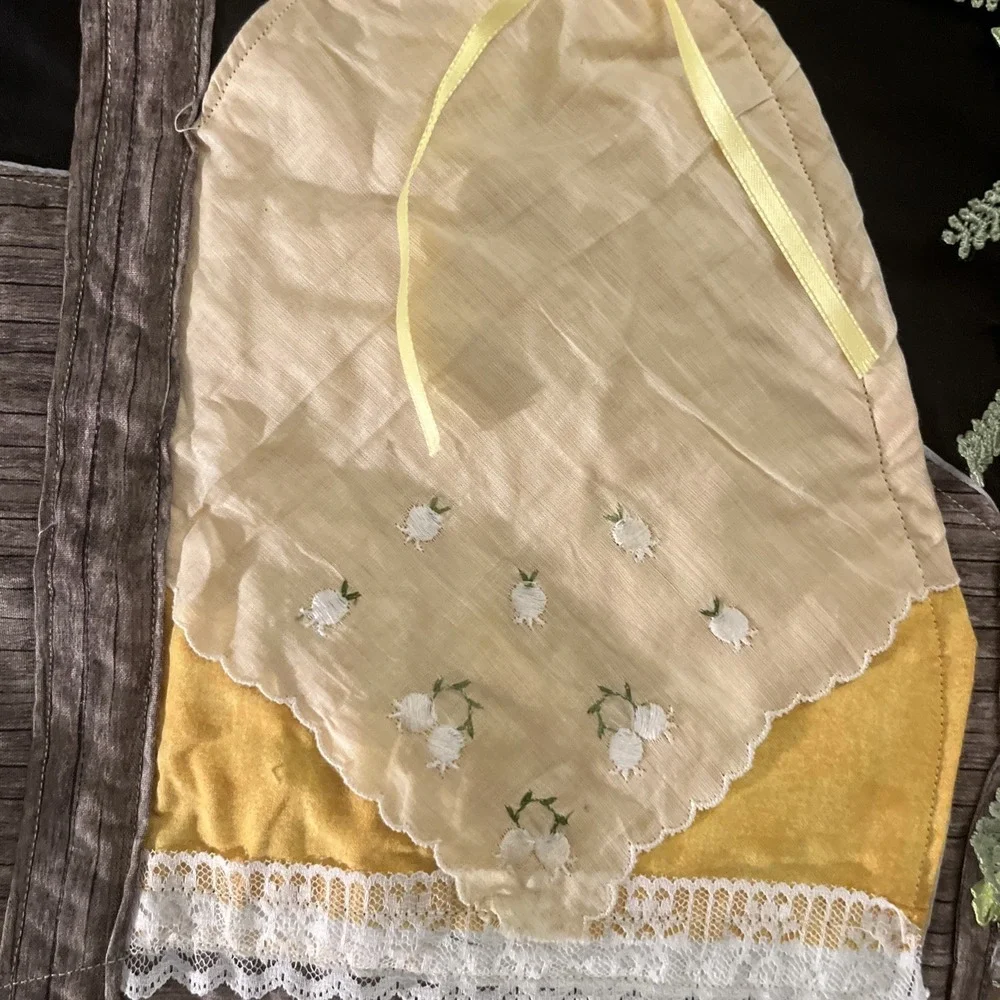 Unfinished Quilt Top Colonial Sun Bonnet Sue Rough Cottage Core Grandma Core